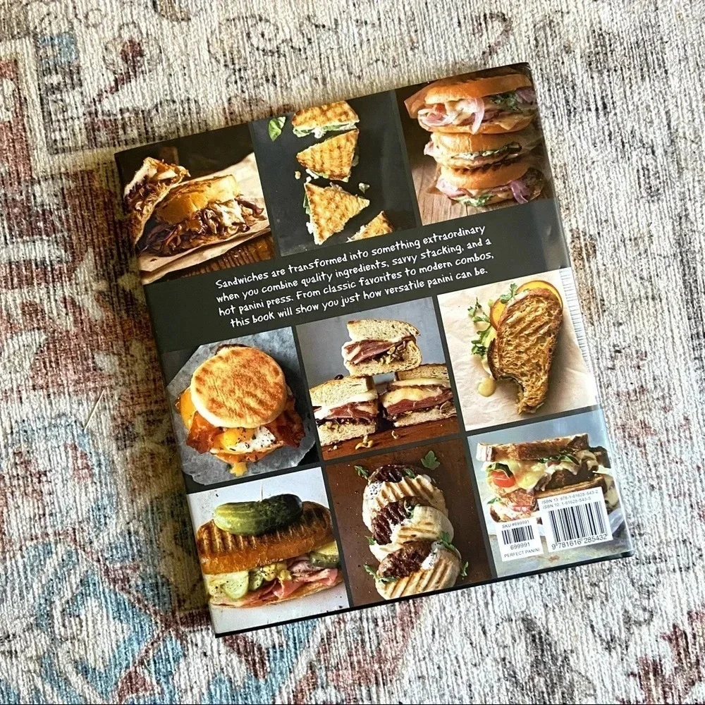 Brand New Perfect Panini Hardback Cookbook Kitchen Gourmet Foodie Recipe